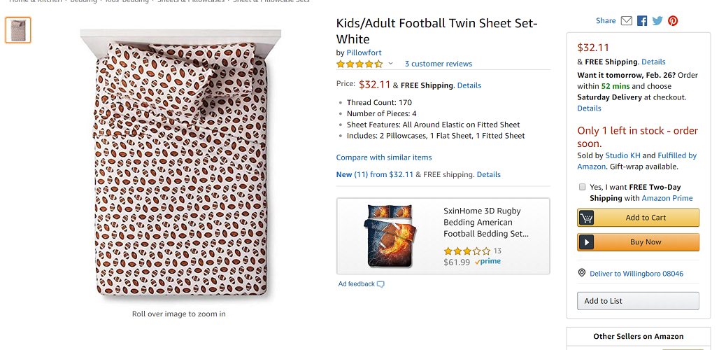 Pillowfort Twin Sheet Sets