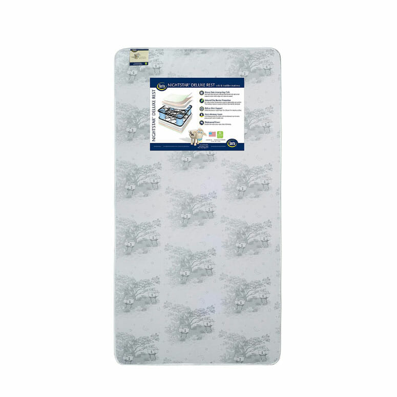 Serta Nightstar Deluxe Rest Innerspring/Memory Foam Crib and Toddler Mattress