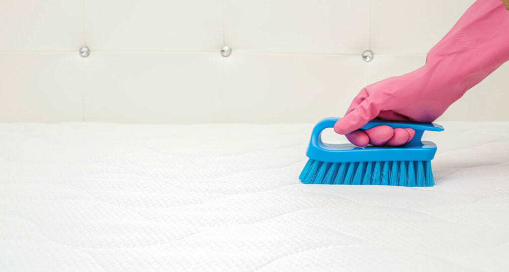 best way to clean wee off a mattress