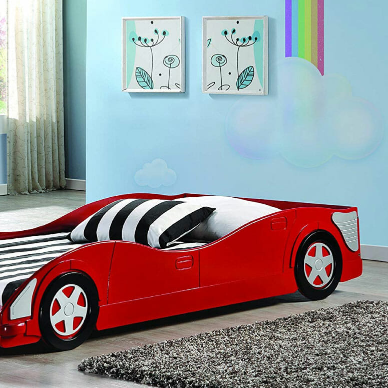 Donco Kids 4004-R Youth Race Car Bed