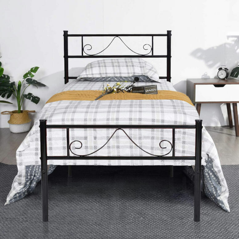 GreenForest Twin Bed Frame Metal Platform