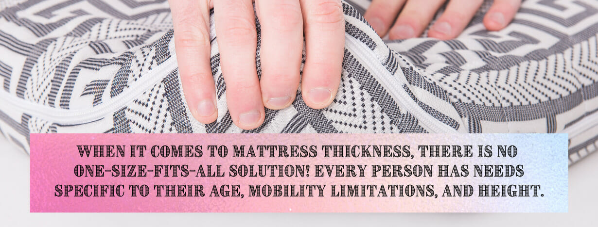 best mattress thickness for fat person